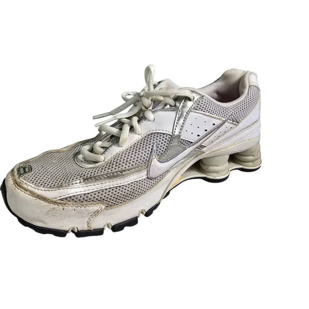 Nike Shox MZ Women's White and Silver Running Sneakers